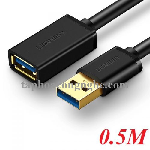 Ugreen 30125 0.5M màu Đen Cáp tín hiệu nối dài USB 3.0 cao cấp US129 30030125